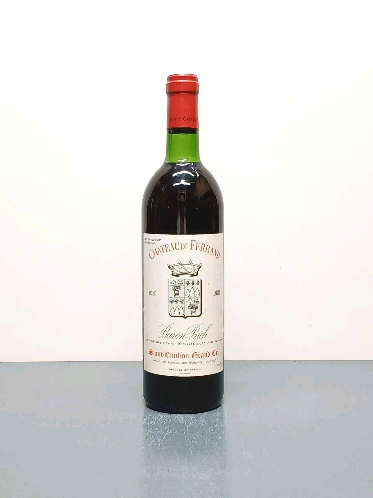 Vino 1981 Chateau de Ferrand Baron Bic Gran Cru Classe Saint Emilion bott.75 cl