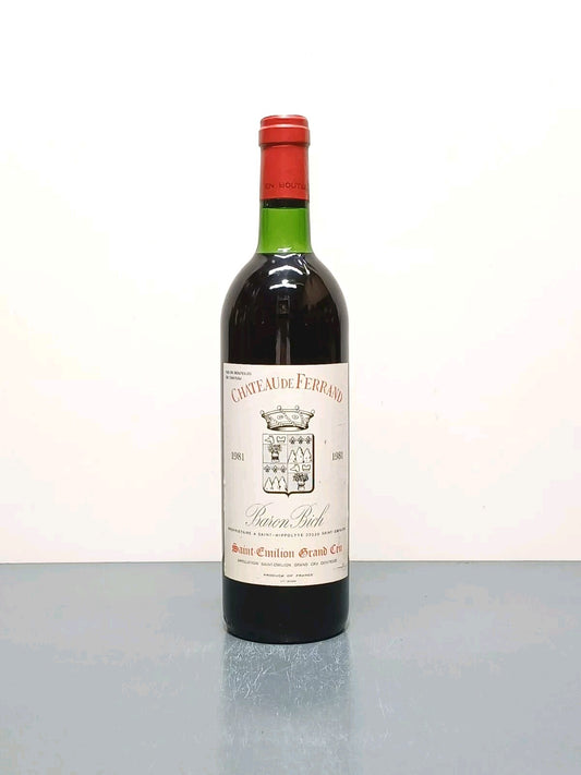Vino 1981 Chateau de Ferrand Baron Bic Gran Cru Classe Saint Emilion bott.75 cl