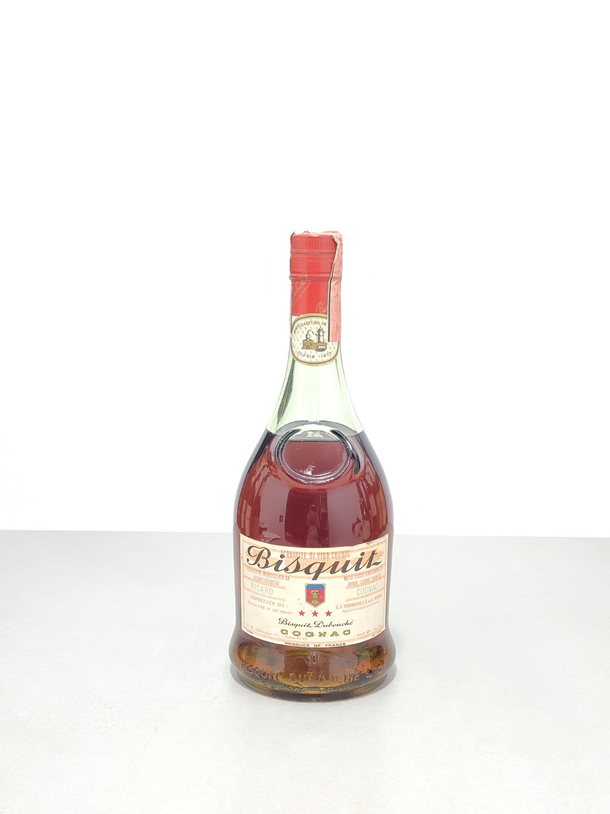 Cognac Bisquit 3 Star 1960s bott.73 cl 40%