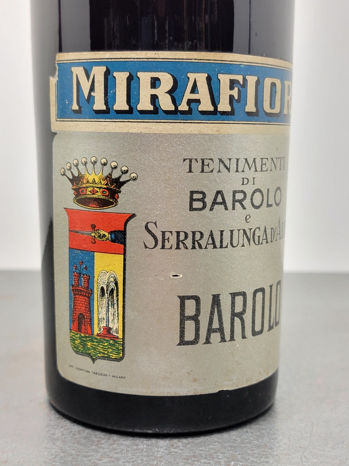 Barolo Mirafiore 1929 Serralunga D'alba Canelli Bott.75 cl 14%