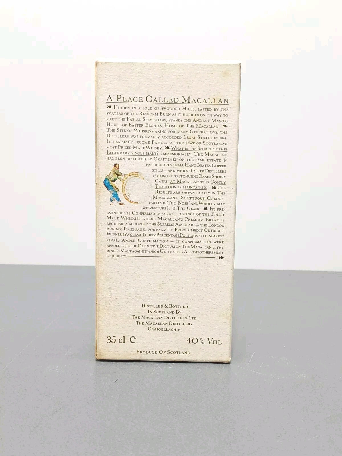 Whisky Macallan 10 years 1990s old Single Highland Malt Scotch Whisky bott 35 cl
