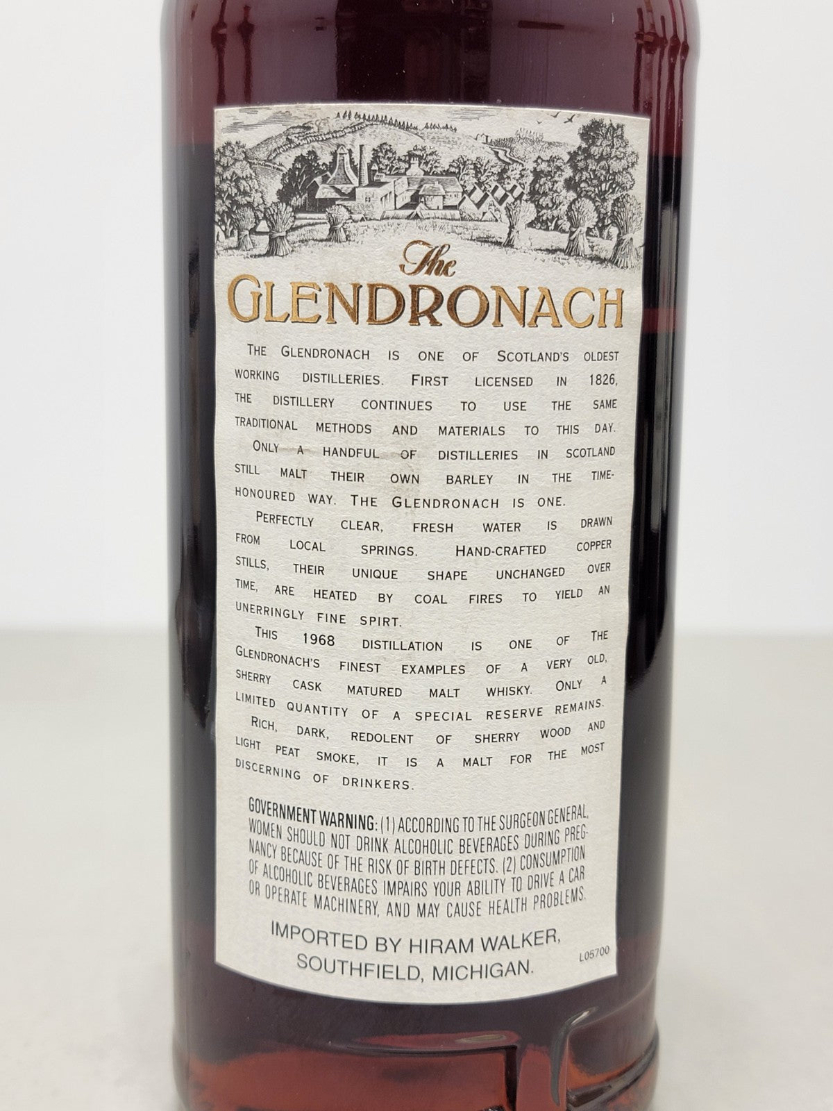Whisky Glendronach 25 years 1968 Imbott.1993 Single Highland Malt 75 cl 43%