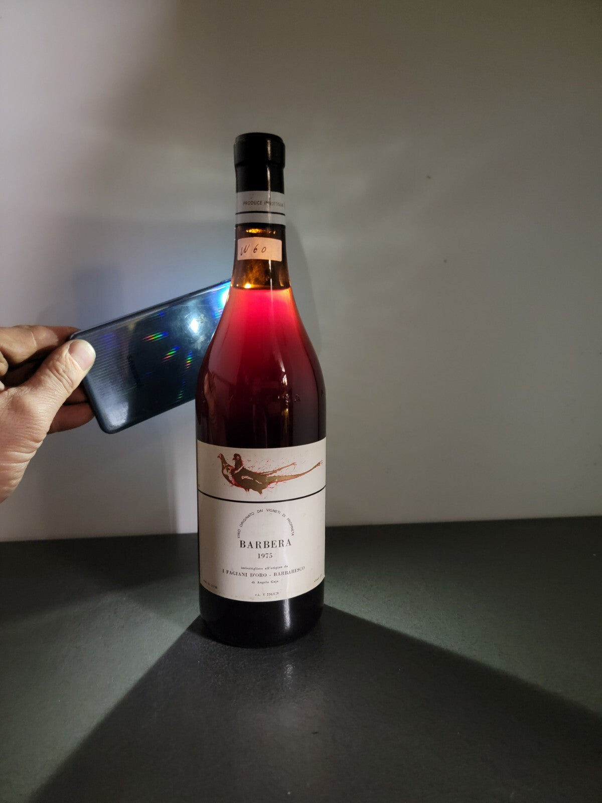Barbera 1975 Gaja I Fagiani d'Oro bott. 72 cl 12%