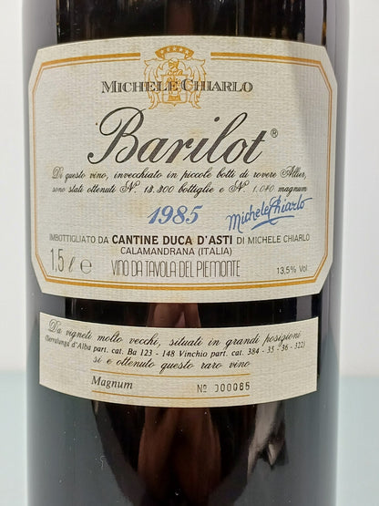 Barilot Michele Chiarlo 1985 Magnum Cantine Duca D'Asti bott. 1.5 litri 13.5%