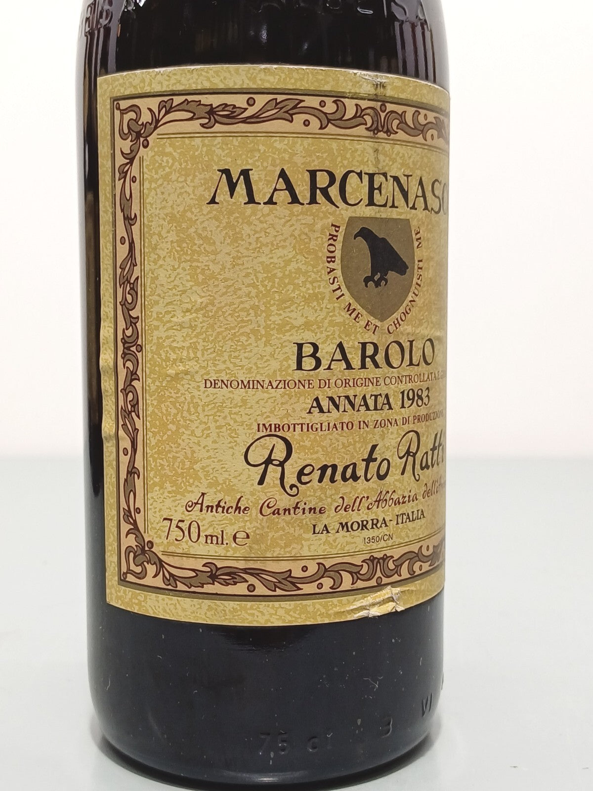 Barolo Renato Ratti 1983 Marcenasco Abbazia dell'Annunziata bott. 75 cl