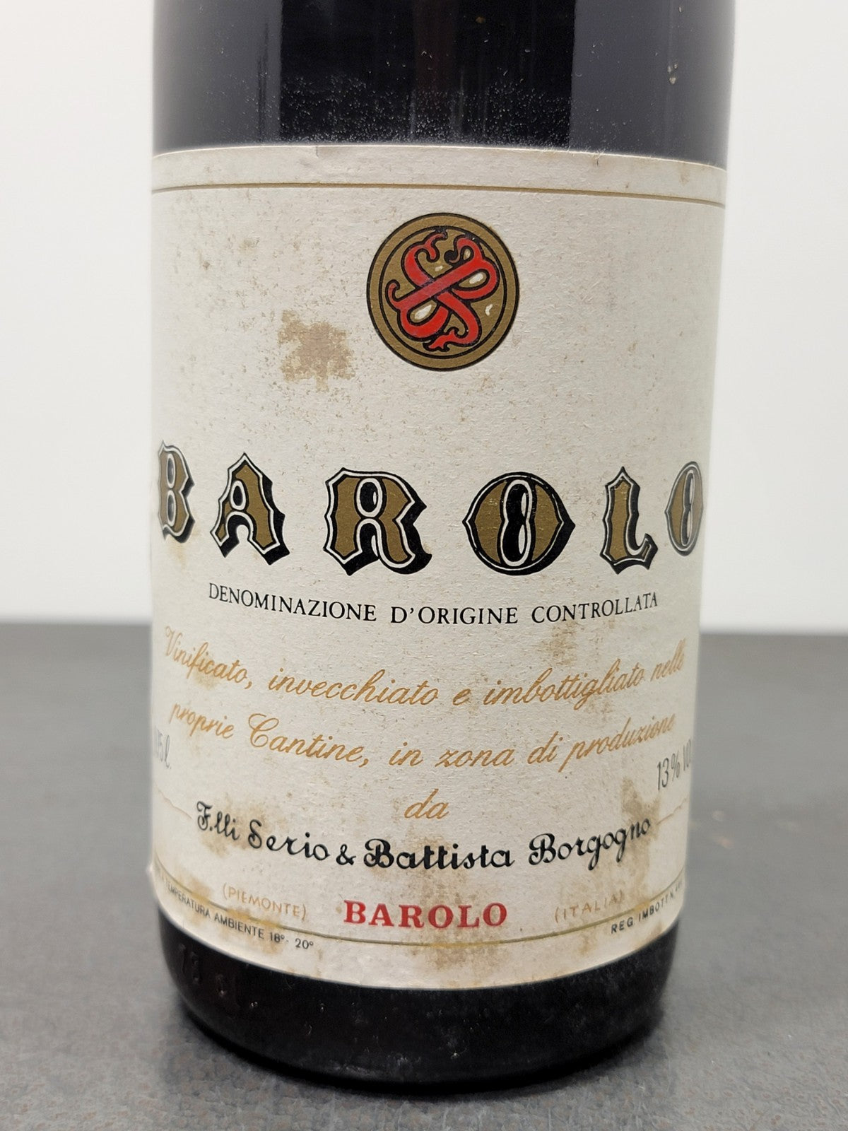 Barolo F.lli Serio & Battista Borgogno 1976 Riserva bott.75 cl 13 %