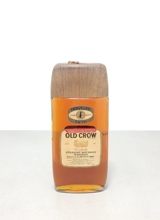Whisky Old Crow Traveller Fifth Kentucky Straight Bourbon 1960s bott. 75 cl 43%