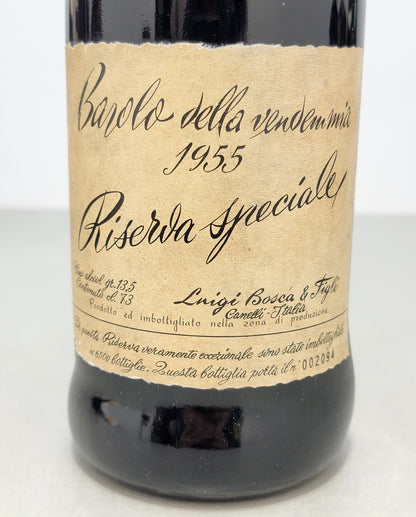 Barolo Bosca Riserva Speciale 1955 bott.73 Luigi Bosca cl 13.5%