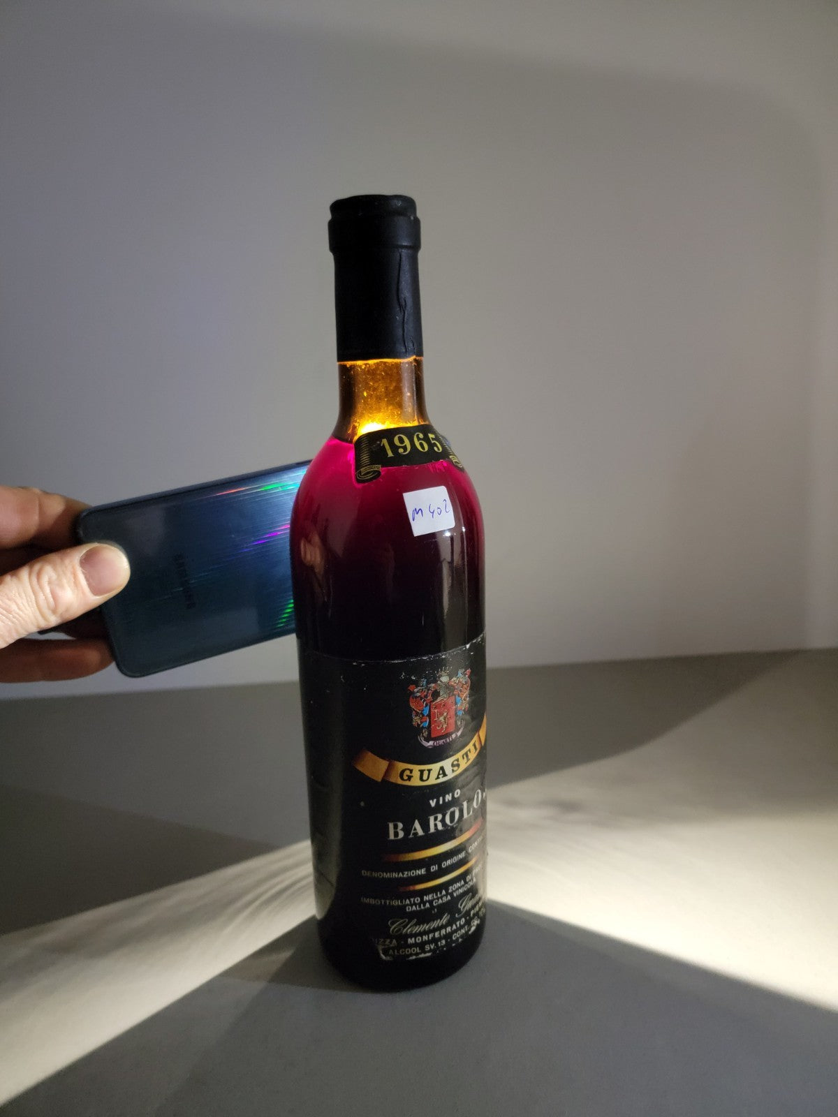 Barolo Guasti Clemente 1965 Nizza Monferrato bott.72 cl 13 %