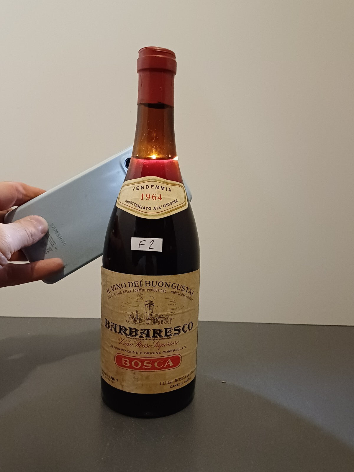 Barbaresco Luigi Bosca 1964 Vino Rosso Superiore bott. 72 cl 13.5%