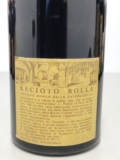 Bolla Recioto 1966 Valpolicella Fratelli Bolla bott. 77 cl 12,5%
