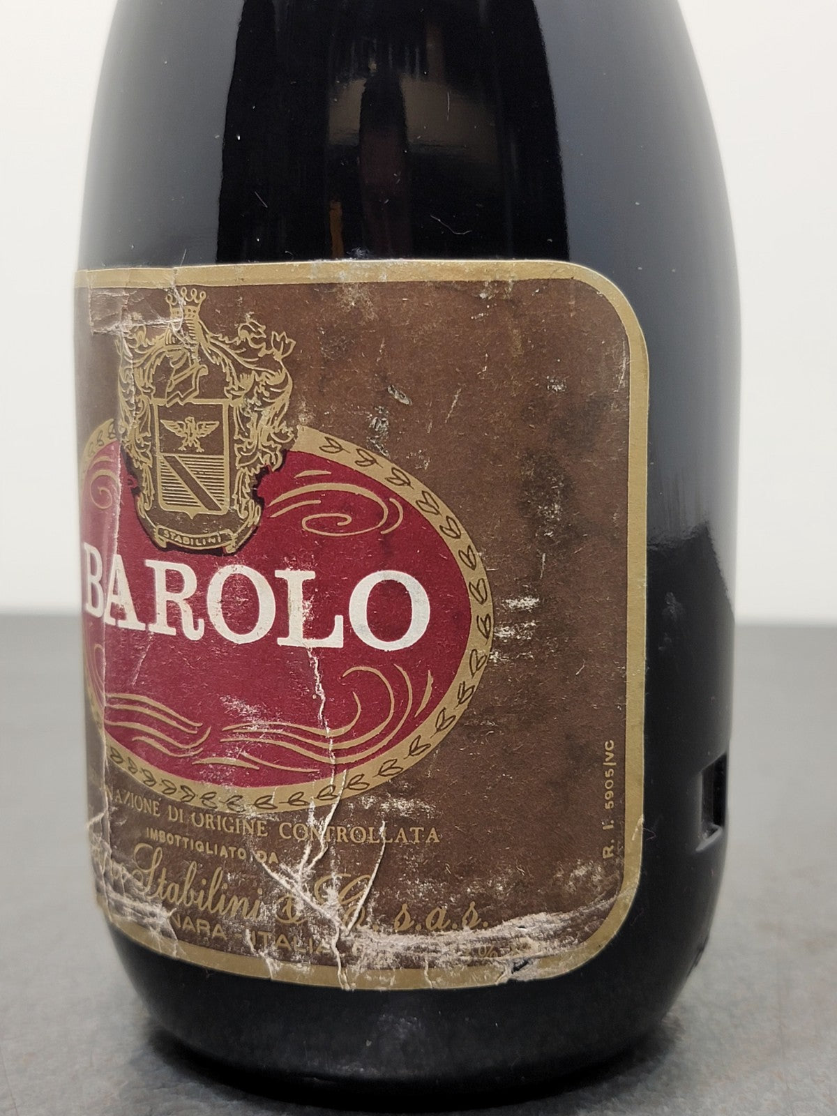 Barolo Barone Stabilini 1975 Vino Rosso bott.75 cl 13%