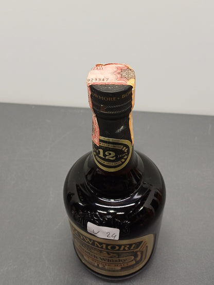 Whisky Bowmore 12 years Old Islay Single Malt anni 80 bott.75 cl 43%