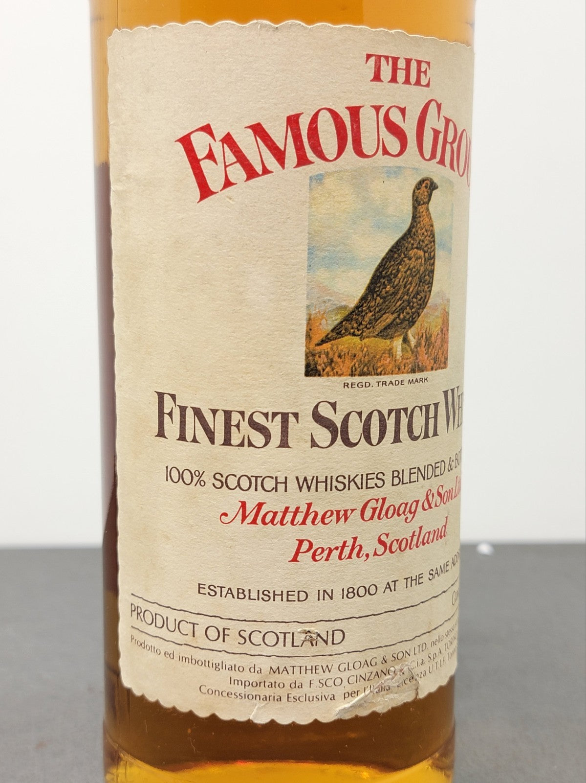 Whisky Famous Grouse 1970s Finest Scotch Whisky bott.75 cl 43%