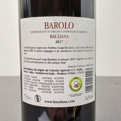 Barolo Baudana 2017 G.D.Vajra Luigi Baudana bott.75 cl 14.5%