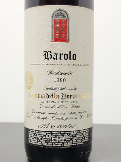Barolo Cantina della Porta Rossa 1980 Di Berzia & Rizzi bott.75 cl 13.5%