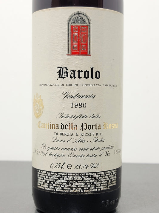 Barolo Cantina della Porta Rossa 1980 Di Berzia & Rizzi bott.75 cl 13.5%