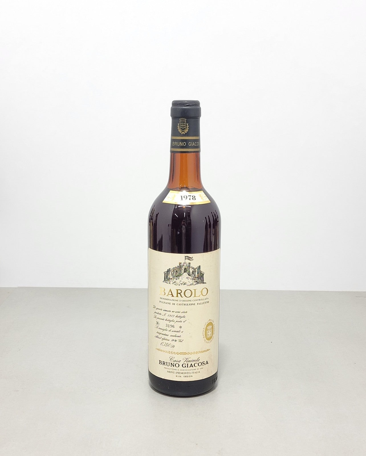 Barolo Bruno Giacosa 1978 Castiglione Falletto Neive bott.75 cl 14%