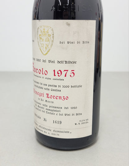 Barolo Denegri Lorenzo 1975 Cavalieri Del Tartufo 75 cl 13,2%