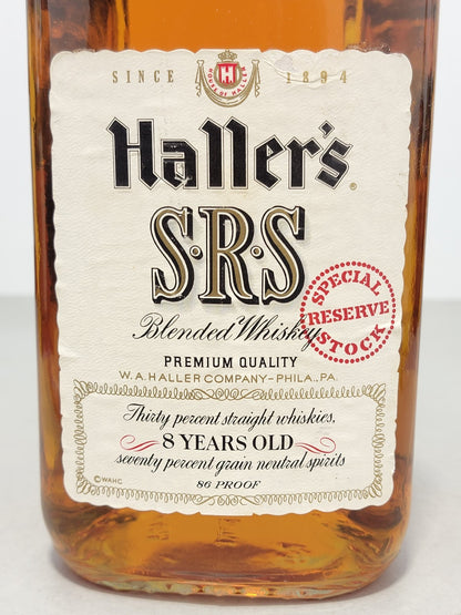 Whisky Haller’s SRS 1974 Special Stock Reserve 86 Proof bott. 1,75 litri 43%
