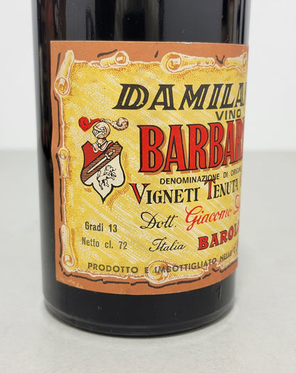 Barbaresco Damilano Canubio 1962 Vigneti Tenuta Canubio bott.72 cl 13%