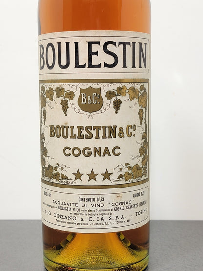 Cognac Boulestin 3 stars 1970s bott.75 cl 40%