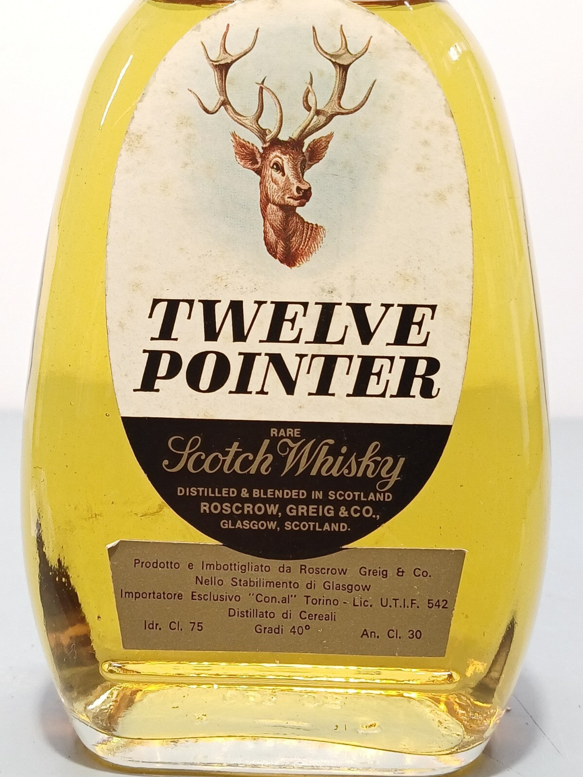 Whisky Twelve Pointer Scotch Whisky anni 70 bott.75 cl