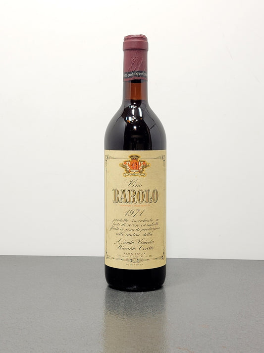 Barolo Riccardo Ceretto 1971 bott.72cl 13.5%