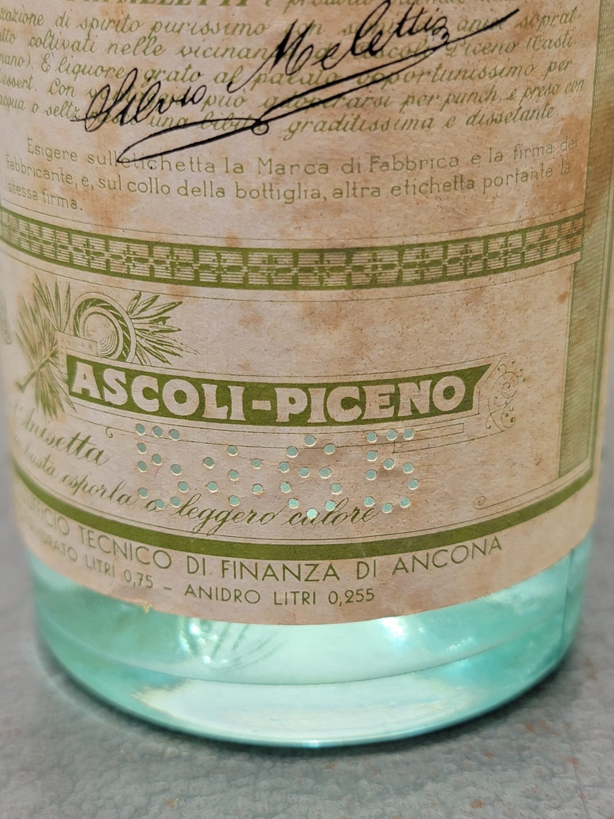 Anisetta Silvio Meletti 1965 Liquore Ascoli Piceno bott. 75 cl 34%