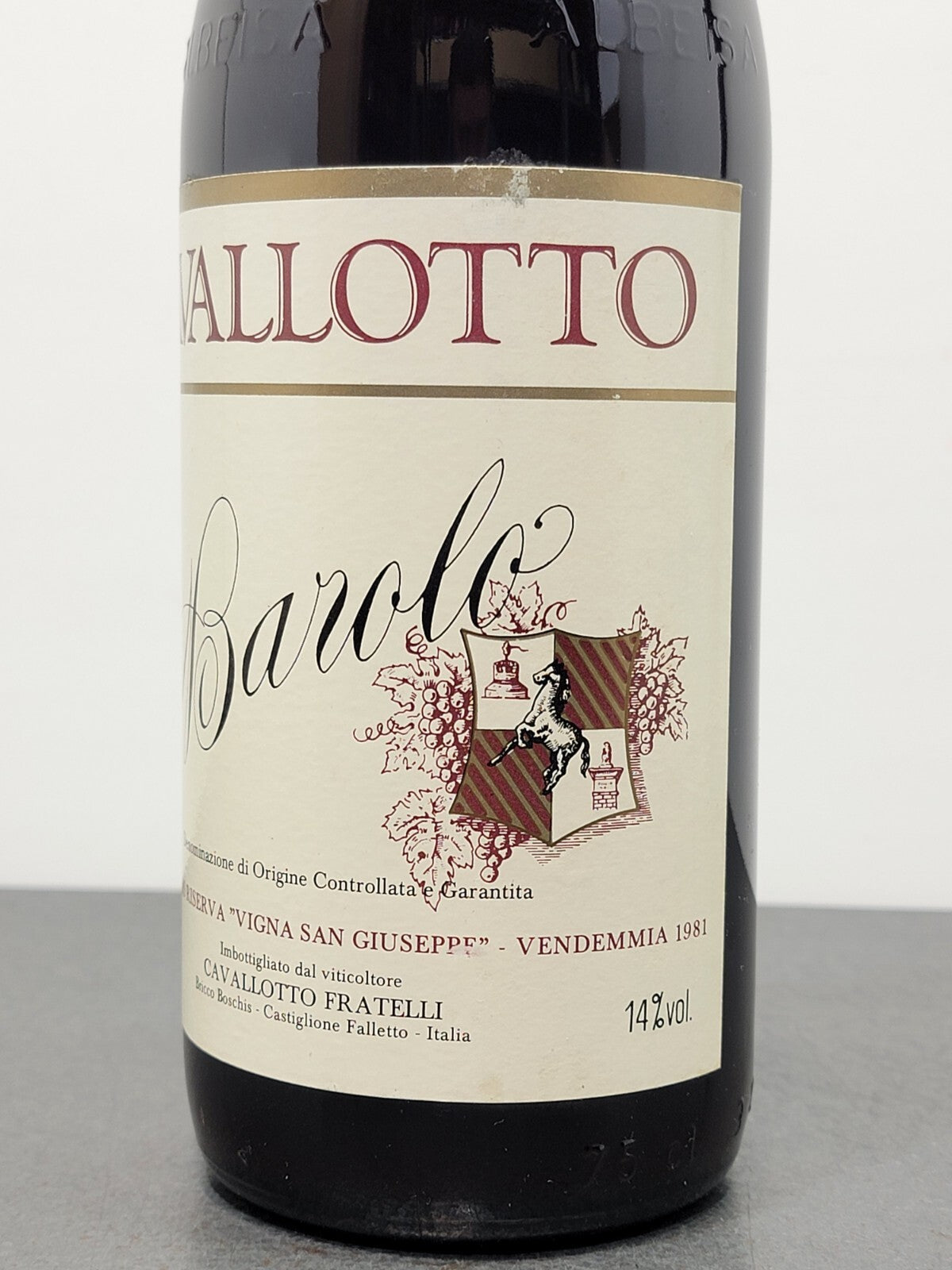 Barolo Cavallotto 1981 Bricco Boschis Riserva Vigna San Giuseppe bott.75 cl 14%