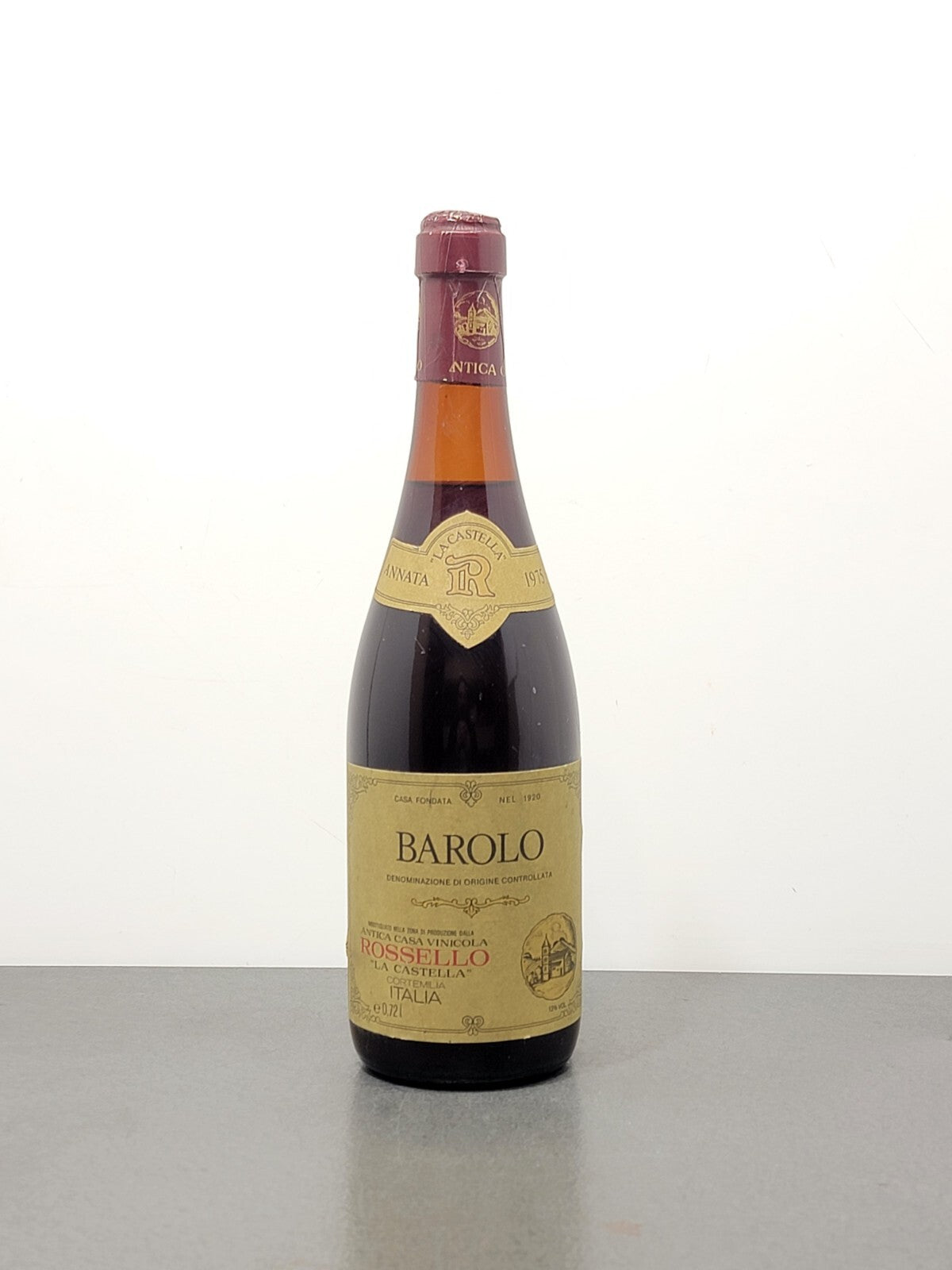 Barolo Rossello 1975 La Castella bott. 72 cl 13%