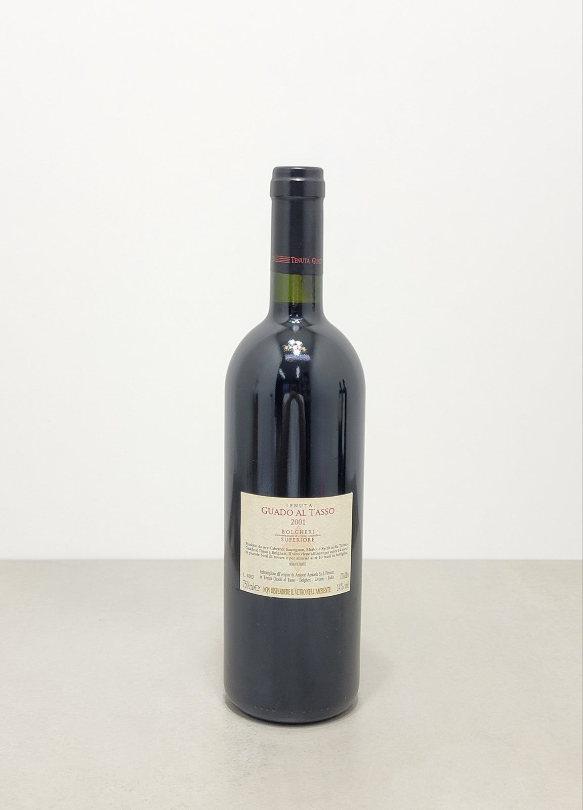 Guado al Tasso Antinori 2001 Bolgheri Superiore bott. 75 cl 14%