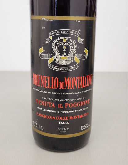 Brunello Di Montalcino IL Poggione 1980 bott.c75 cl 13.5%