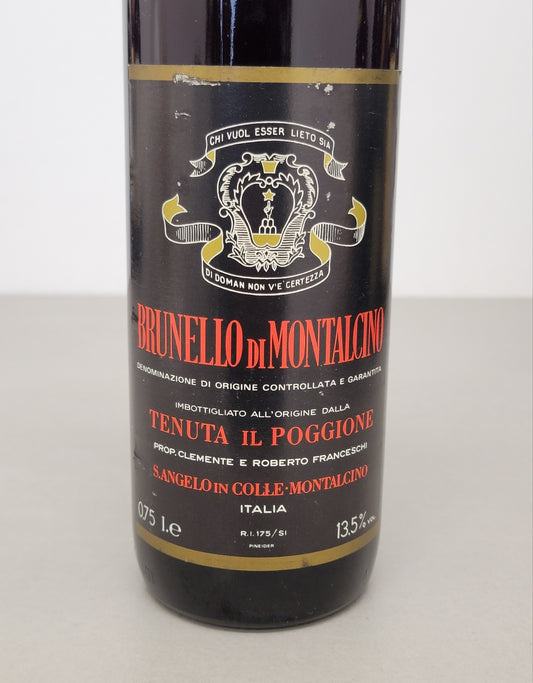 Brunello Di Montalcino IL Poggione 1980 bott.c75 cl 13.5%