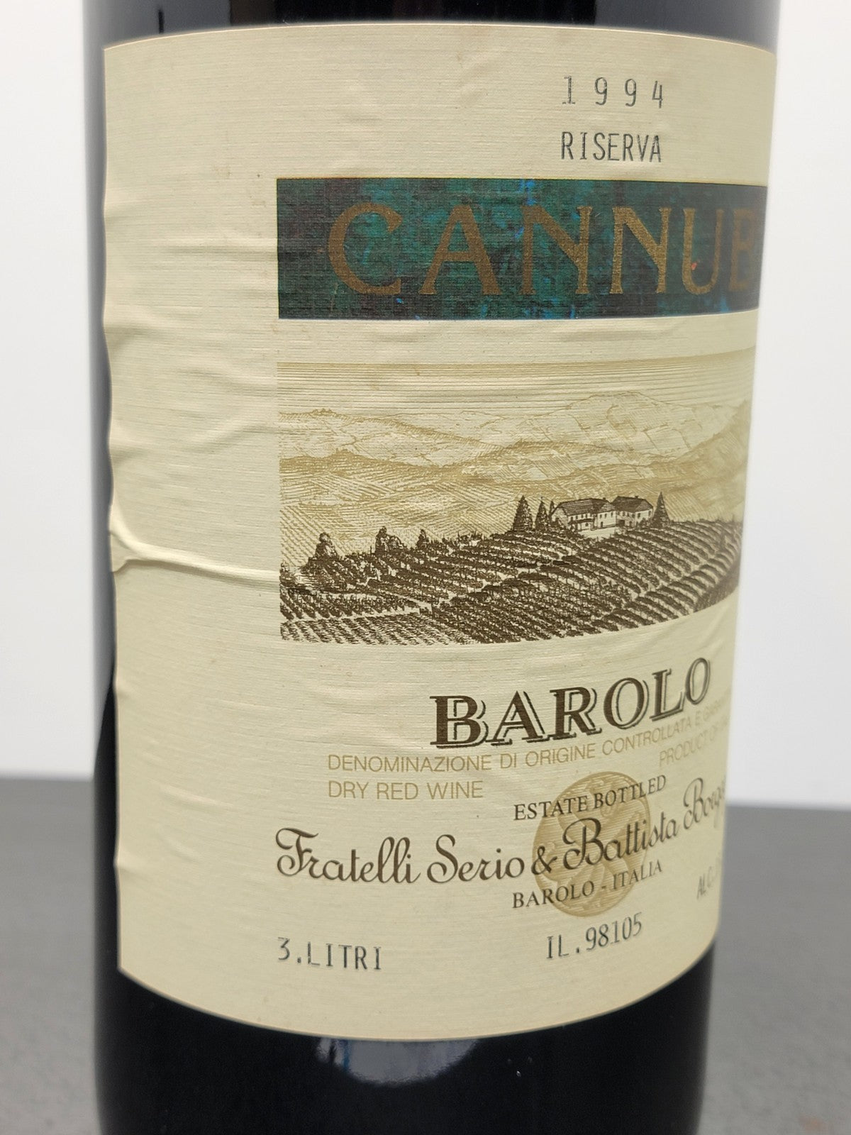Barolo F.lli Serio Battista Borgogno Jeroboam 1994 Cannubi Riserva 3 litri 13.5%