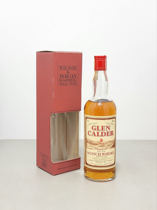 Whisky Glen Calder 5 years Glenlivet Gordon & Macphail 1970s con Box 75 cl 40%