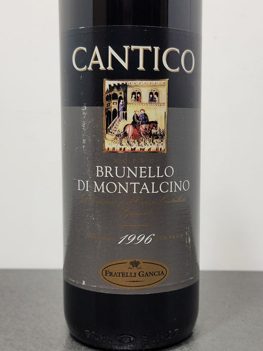Cantico Fratelli Gancia 1996 Brunello Di Montalcino bott.75 cl 13%