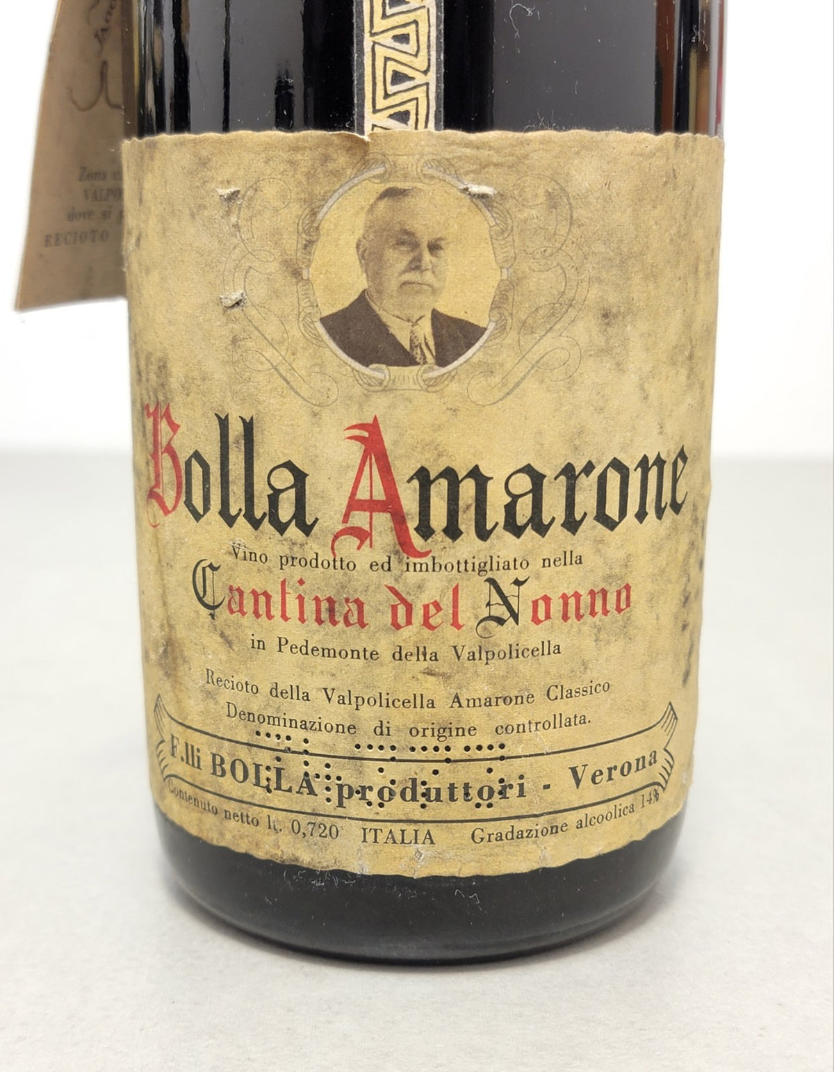 Amarone della Valpolicella Bolla Cantina del Nonno 1966 bott. 72 cl 14%