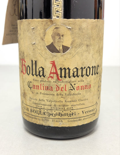 Amarone della Valpolicella Bolla Cantina del Nonno 1966 bott. 72 cl 14%