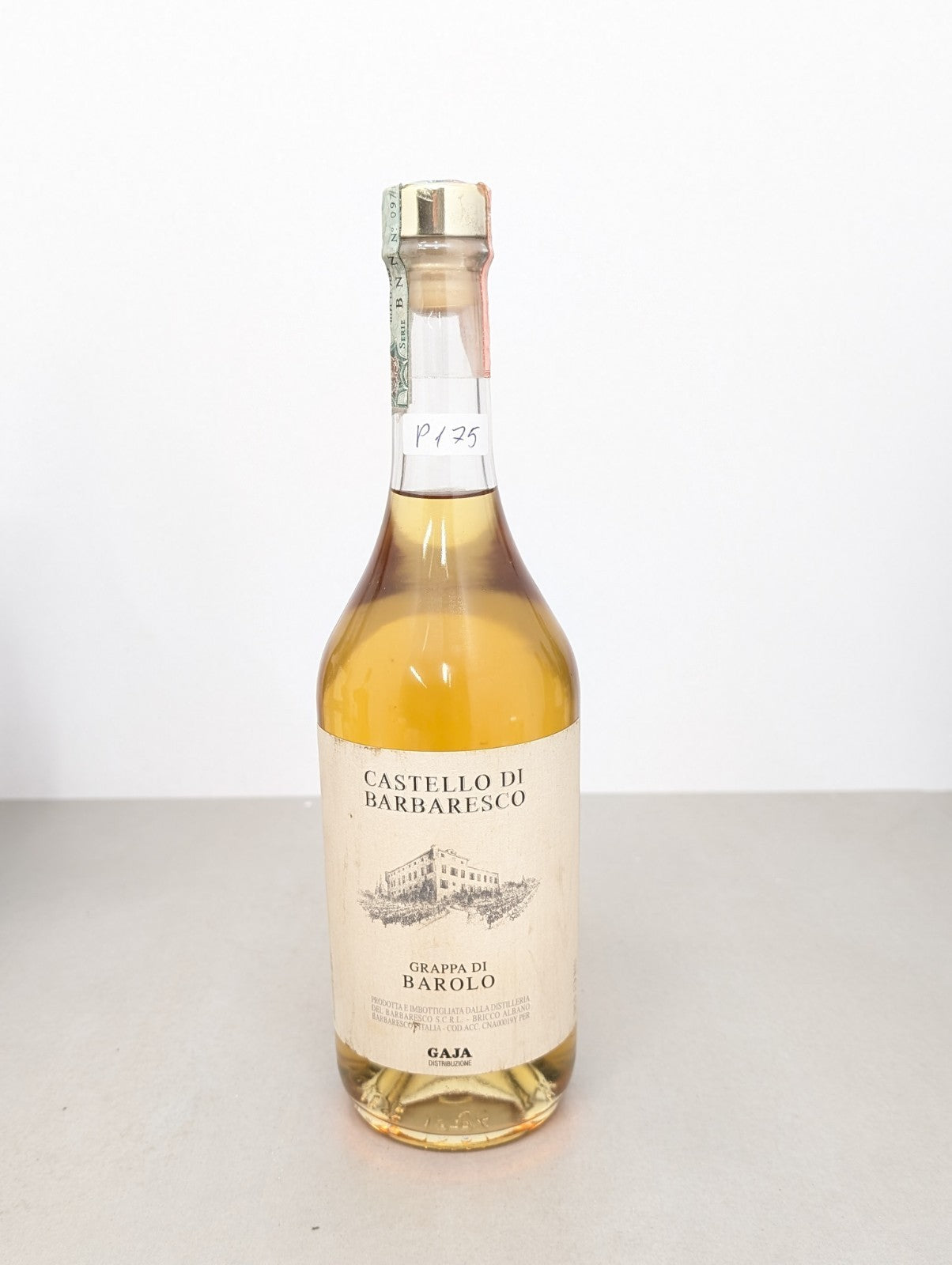 Gaja Grappa di Barolo, Castello Di Barbaresco. 1990/2000 Cl 70, 42%