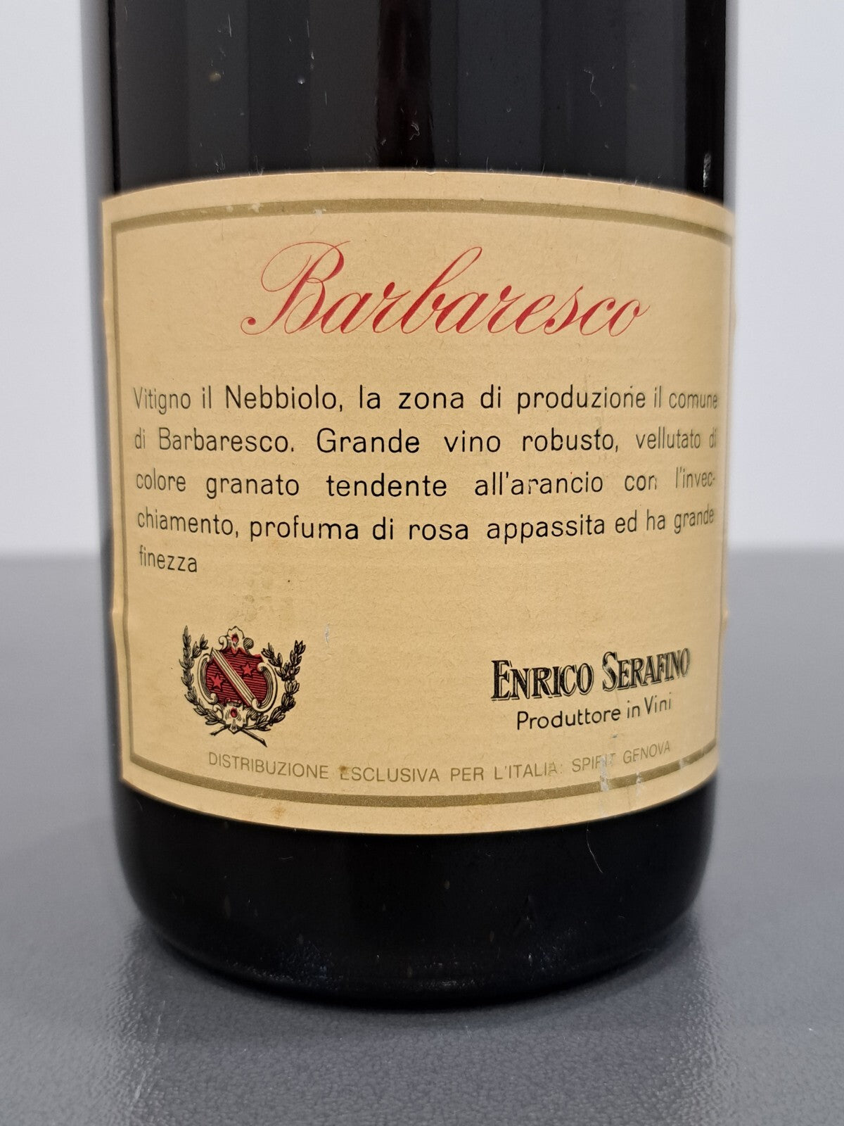 Barbaresco Enrico Serafino 1952 Riserva Speciale bott.72 cl  13%