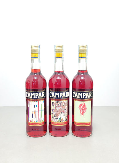 Campari Limited Edition 150 Anniversary Avaf,Rehberger V.Beecroft 3 bottle 70 cl