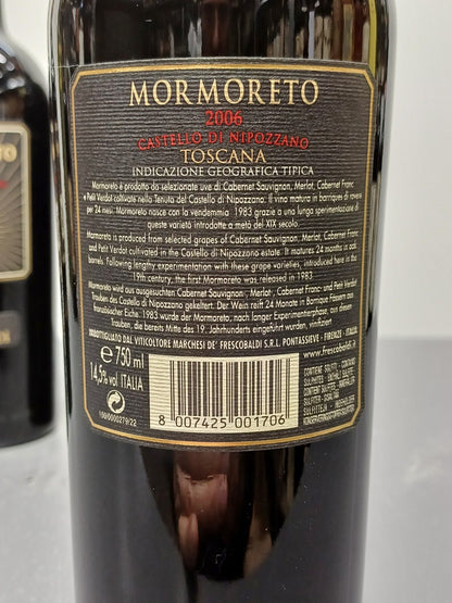 1x Mormoreto Marchesi de Frescobaldi 2006  Castello Nipozzano bott.. 75 cl 14,5%