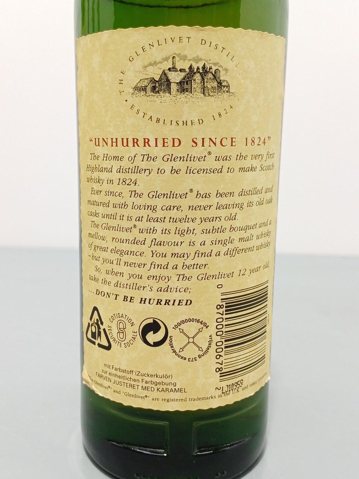 Whisky The Glenlivet 12 years Pure Single Malt bott.70 cl