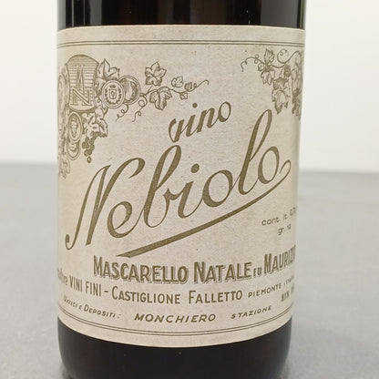 Nebbiolo Mascarello 1973 Natale fu Maurizio Castiglione Falletto bott. 72 cl