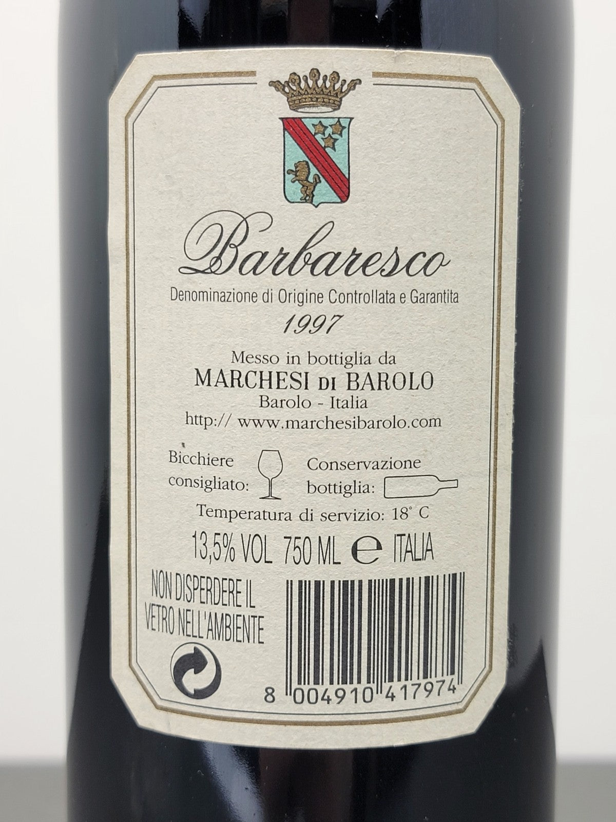 Barbaresco Marchesi Di Barolo 1997 bott. 75 cl 13.5%