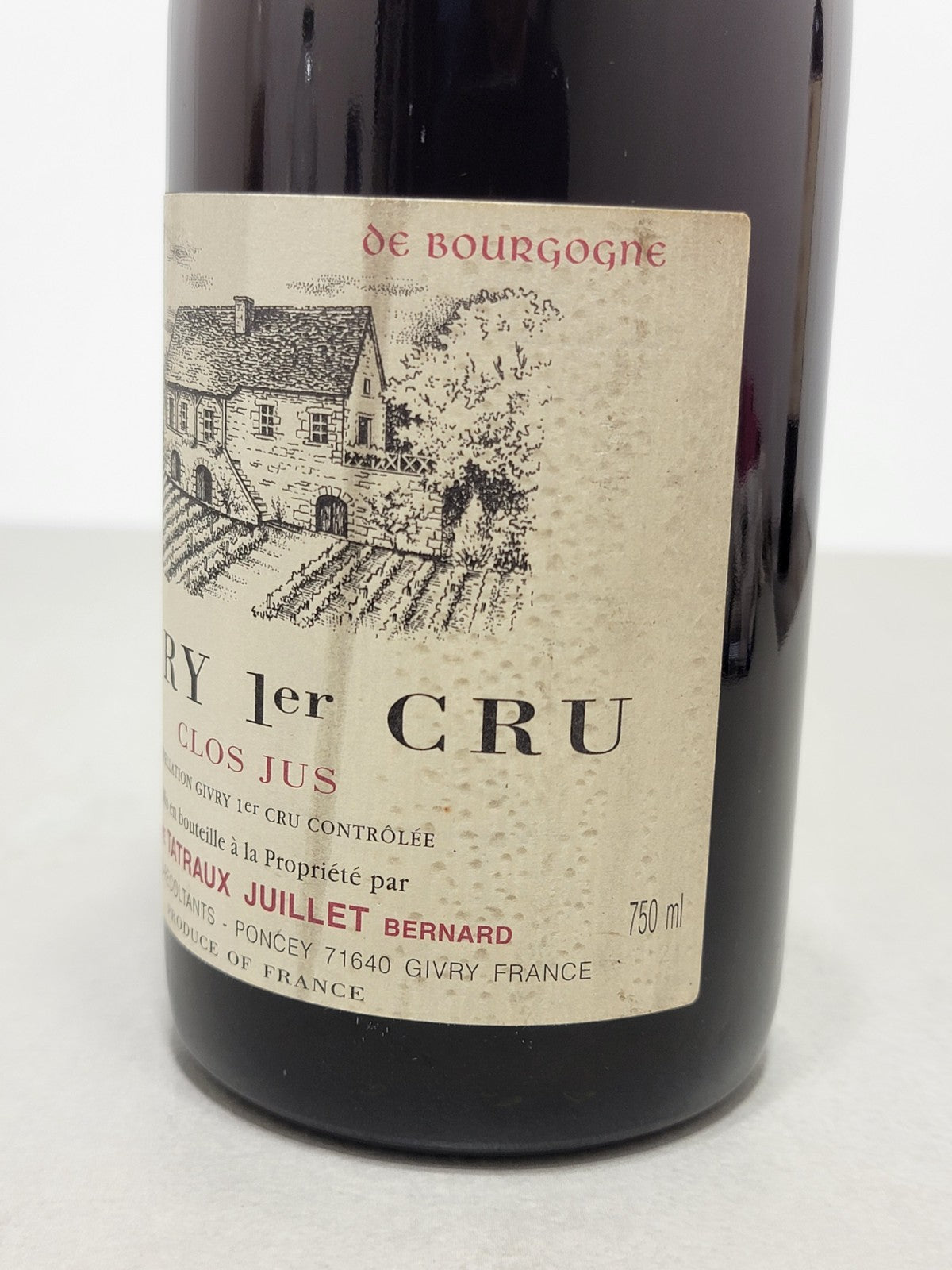 Givry 1er Cru Clos Jus 2004 Domaine Tarraux Jean bott.75 cl 13 %