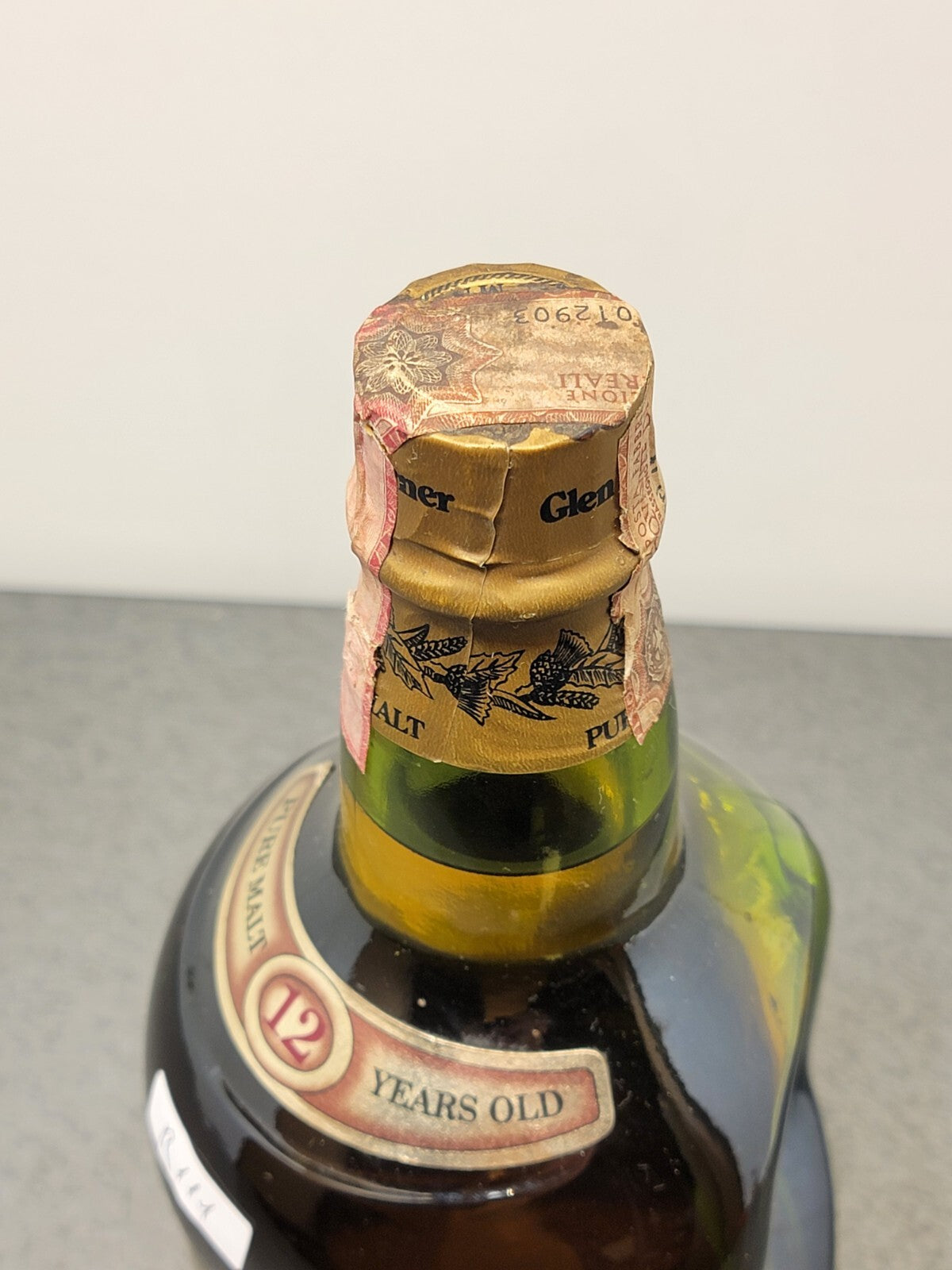 Whisky Glen Turner 12 years Pure Malt Scotch Whisky anni 80 bott.100 cl