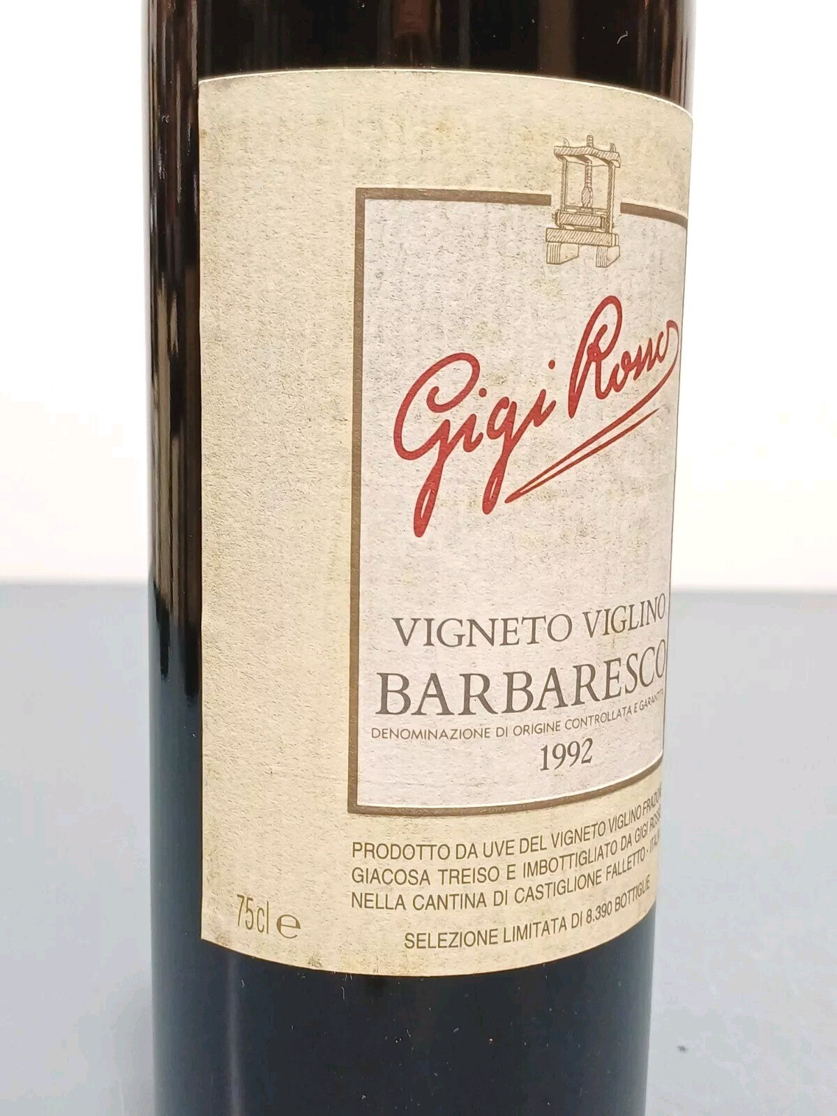Barbaresco 1992 Gigi Rosso Vigneto Viglino bott..0.75 cl