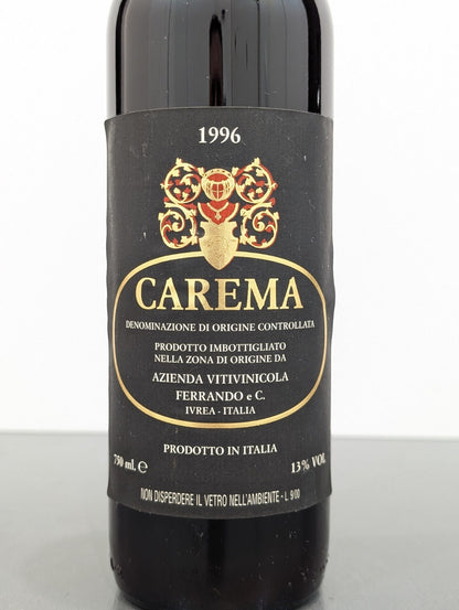 Carema Etichetta Nera 1996 Luigi Ferrando bott.75 cl 13%